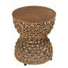 Tabouret SIXTINE en bois de teck recyclé