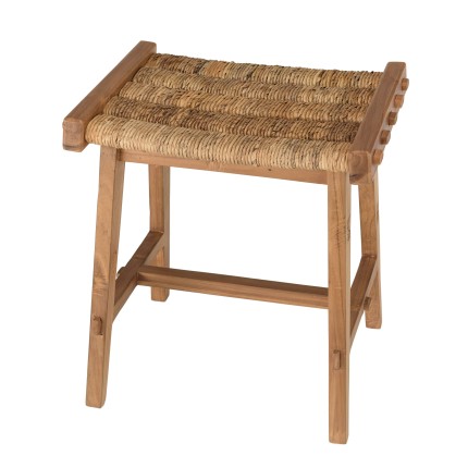 Tabouret SIXTINE en abaca naturel