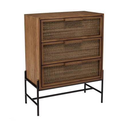 Commode SIXTINE en bois de teck recyclé
