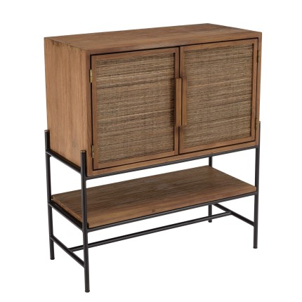 SIXTINE - 2-Door Recycled Teak Wood Sideboard