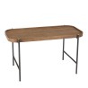 Table basse ovale SIXTINE en bois de teck recyclé