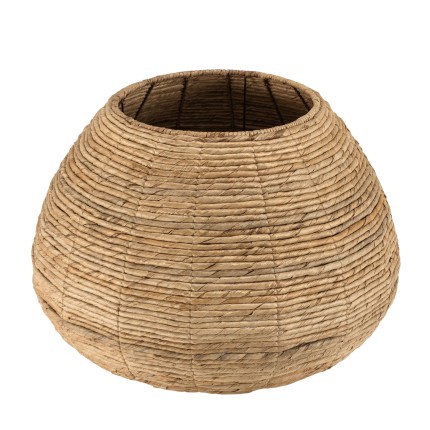 SIXTINE Small Plant Pot in Natural Abaca Weave