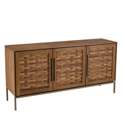 Buffet en bois de teck recyclé 3 portes SIXTINE