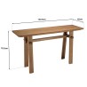 Console SIXTINE en bois de teck recyclé