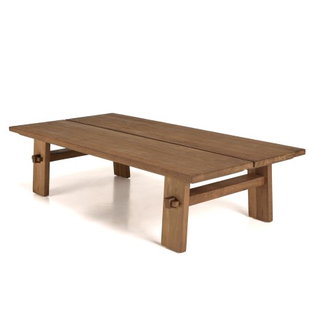SIXTINE Rectangular Coffee Table 140x70cm - Recycled Teak Wood