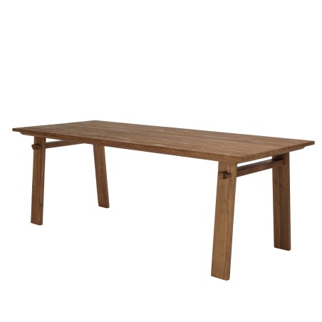 Table à manger SIXTINE en bois de teck recyclé