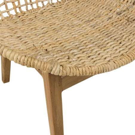 Fauteuil SIXTINE en abaca tressé