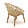 Fauteuil SIXTINE en abaca tressé