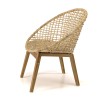 Fauteuil SIXTINE en abaca tressé