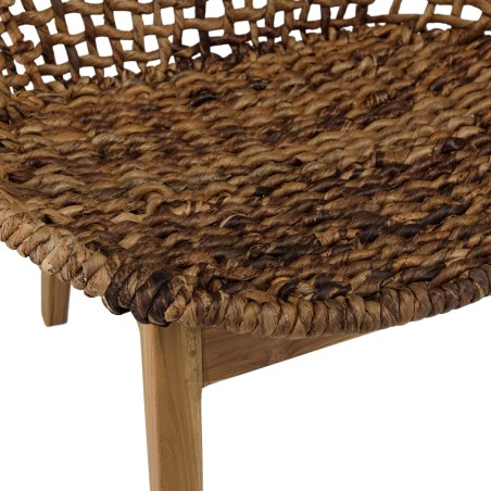 Fauteuil SIXTINE en abaca tressé