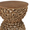Tabouret SIXTINE en bois de teck recyclé