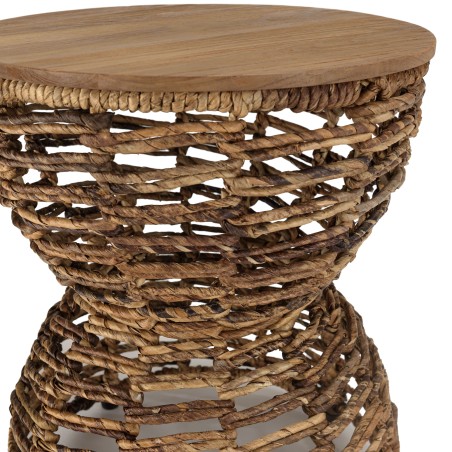 Tabouret en bois de teck recyclé SIXTINE