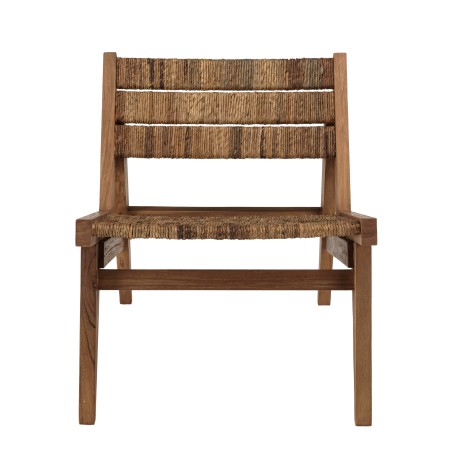Fauteuil lounge SIXTINE en bois de teck recyclé