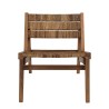 Fauteuil lounge SIXTINE en bois de teck recyclé