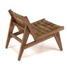 Fauteuil lounge SIXTINE en bois de teck recyclé