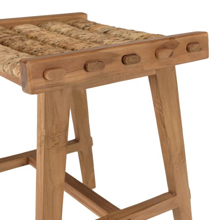 Tabouret SIXTINE en abaca naturel