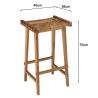 Tabouret haut SIXTINE en tissage naturel
