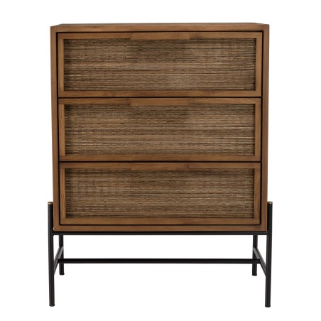 Sixtine 3-Drawer Chest in Recycled Teak Wood