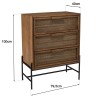 Commode SIXTINE en bois de teck recyclé