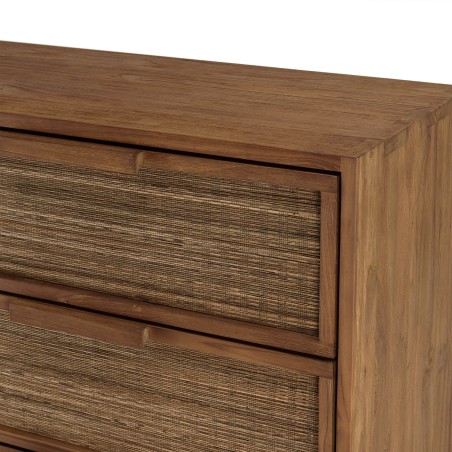 SIXTINE - 6-drawer Chest in Recycled Teak Wood