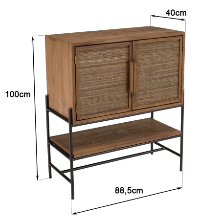 Buffet SIXTINE en bois de teck recyclé