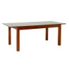 LORINE - Rectangular Dining Table in Brown with Extension, 160/200 cm