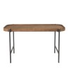 SIXTINE Oval Coffee Table 85x43cm - Recycled Teak Wood Top