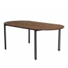 Table à manger ovale SIXTINE 200x105cm en bois de teck recyclé