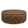 Table basse ronde SIXTINE en fibre de cocotier
