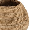 SIXTINE Small Plant Pot in Natural Abaca Weave