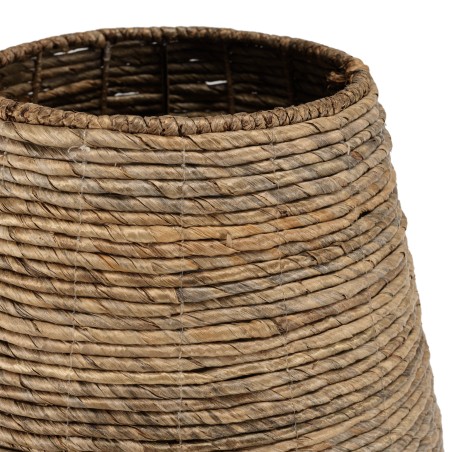 SIXTINE - Medium Plant Pot in Natural Abaca Weave