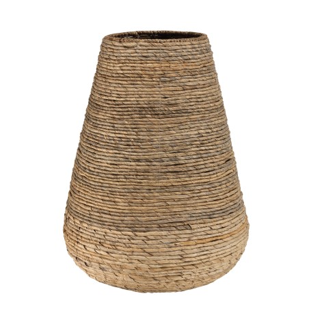 Cache pot SIXTINE en abaca naturel - Modèle moyen