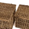 SIXTINE - Set of 2 Natural Storage Baskets | Rectangular Weave