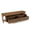SIXTINE Modular TV Stand 140x40cm - Recycled Teak Wood with 2 Drawers