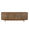 SIXTINE - Natural Recycled Teak Wood Sideboard with 4 Doors