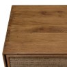 Buffet en bois de teck recyclé naturel 4 portes SIXTINE