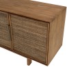 Buffet en bois de teck recyclé naturel 4 portes SIXTINE