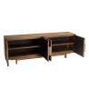 Buffet en bois de teck recyclé naturel 4 portes SIXTINE
