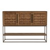 Buffet en teck recyclé 3 portes SIXTINE