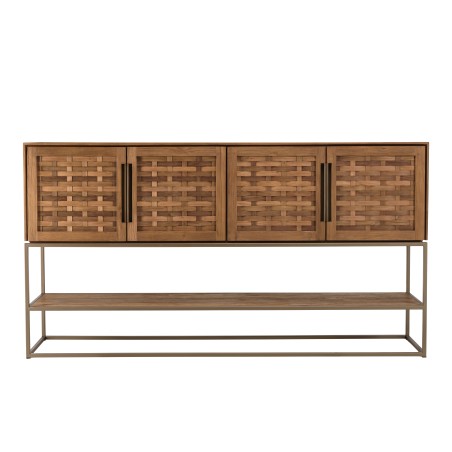 SIXTINE Recycled Teak Wood Sideboard with Bamboo Weave