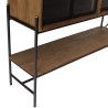 SIXTINE - Glass Door Sideboard with 6 Shelves