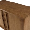 SIXTINE Sideboard - Recycled Teak Wood with Black Metal Legs