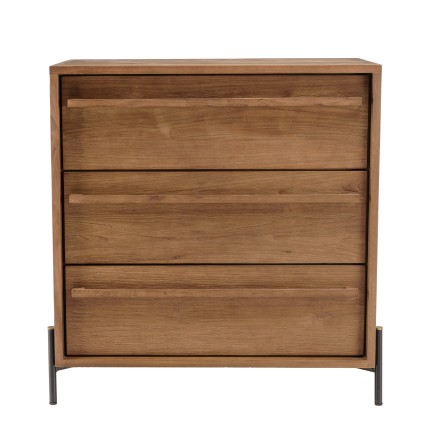 Commode SIXTINE en bois de teck recyclé