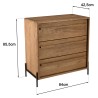 Commode SIXTINE en bois de teck recyclé