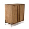 SIXTINE Sideboard - Recycled Teak Wood with Black Metal Legs