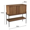 Buffet SIXTINE en bois de teck recyclé