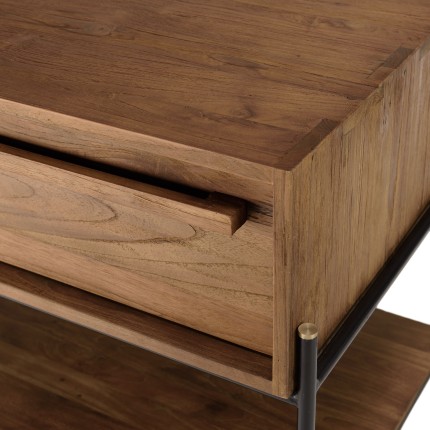 Table de chevet SIXTINE en bois de teck recyclé