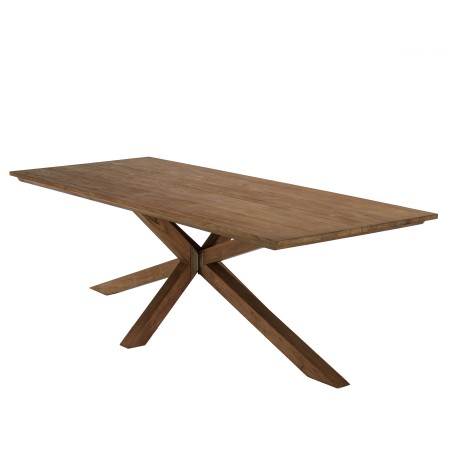 Table à manger SIXTINE en bois teck recyclé