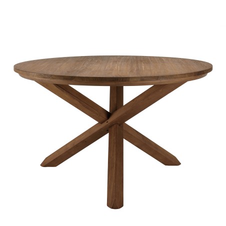 SIXTINE Round Dining Table 130x130cm - Recycled Teak Wood