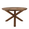 Table à manger ronde SIXTINE en bois de teck recyclé